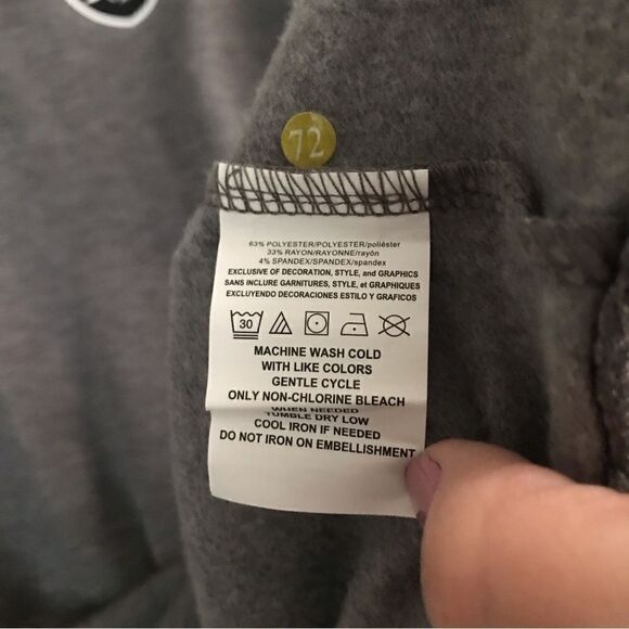 NFL Team Apparel two tone button neck sweatshirt XXL - Picture 5 of 5